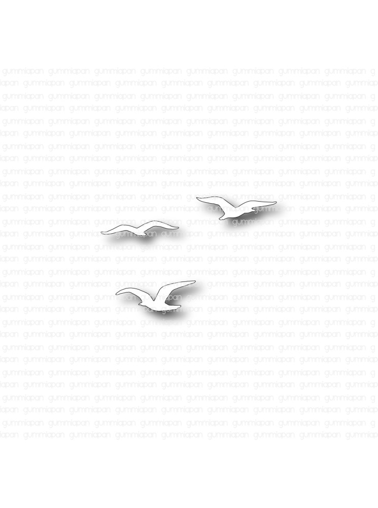 Mouettes en vol - Dies - Gummiapan
