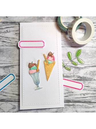 Cornet et coupe de glace - Dies -  Gummiapan