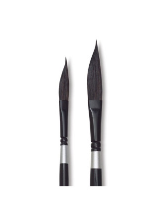 Pinceau "striper"en poils d'écureuil et filaments synthétiques n°1/4 - Silver - Black Velvet