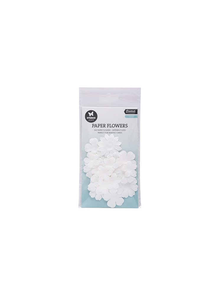 Fleurs blanches en papier - Studio Light