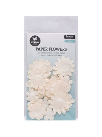 Fleurs beiges en papier -...