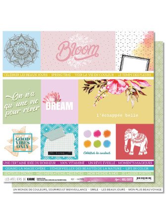 Pack papiers - Collection "Holi Days" - Les Ateliers de Karine
