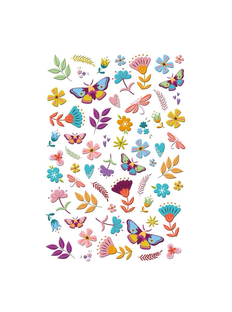 Puffy stickers motifs - Collection "Holi Days" - Les Ateliers de Karine