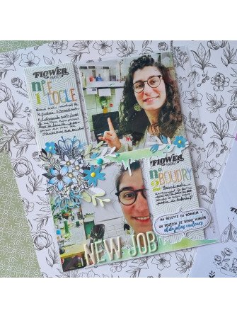 Saison fleurie - Tampon clear - Collection "Holi Days" - Les Ateliers de Karine