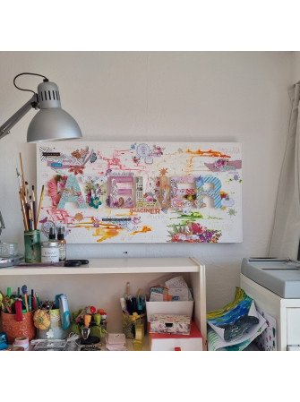 Saison fleurie - Tampon clear - Collection "Holi Days" - Les Ateliers de Karine