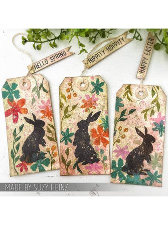Combo Stencil + Tampons clear - Set 63 - Tim Holtz - Stampers Anonymous