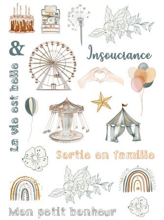 Pack calques - collection "Insouciance" - Lorelaï Design