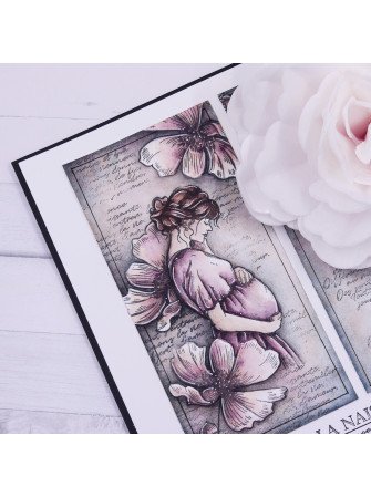 9 mois à t'attendre - Tampon clear - collection "Insouciance" - Lorelaï Design