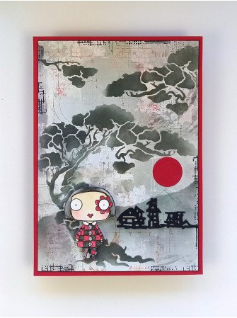 Stencil N°241 - Lantern Roots - Collection "Ethereal Garden" - Aall & create