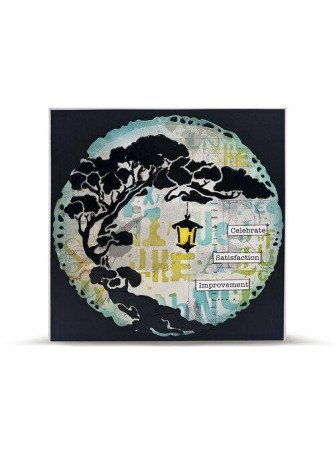 Stencil N°241 - Lantern Roots - Collection "Ethereal Garden" - Aall & create