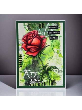 Stencil N°240 - Wild Rose - Collection "Ethereal Garden" - Aall & create