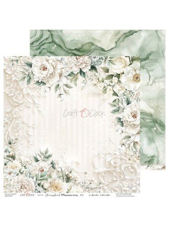 Pack papiers 20 x 20 cm - Mix - Collection "Cherished Memories" - Craft O'Clock