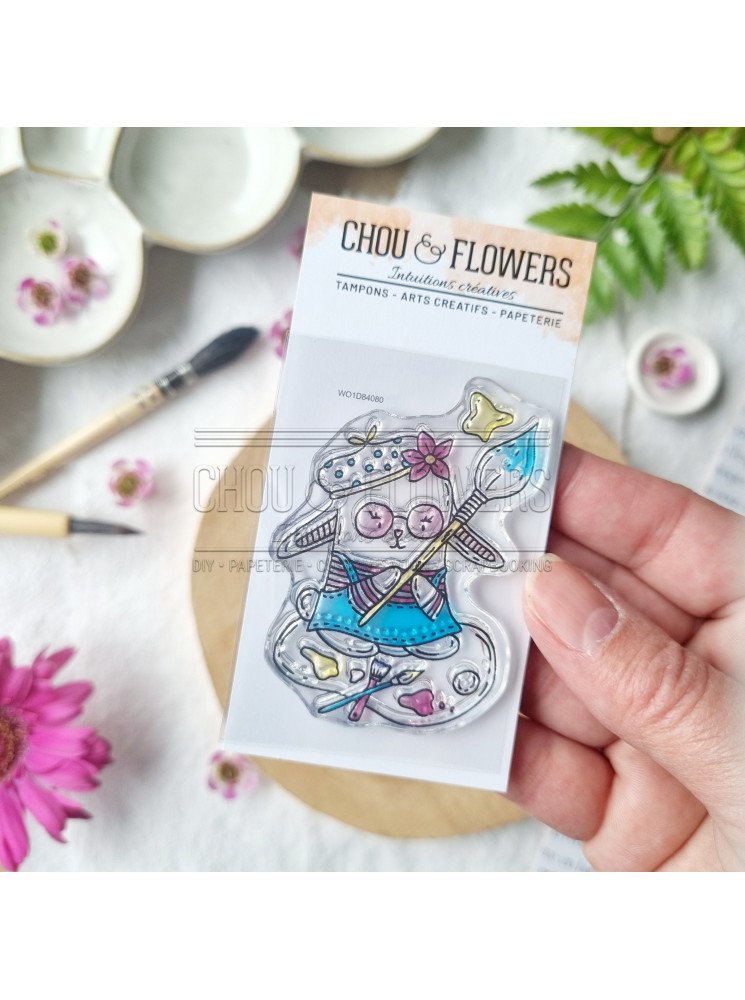Tampon Clear - Doudou créatif - Collection "Vibrations" - Chou & Flowers