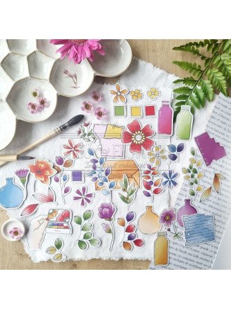 Die cuts Blooming - Collection "Vibrations" - Chou & Flowers