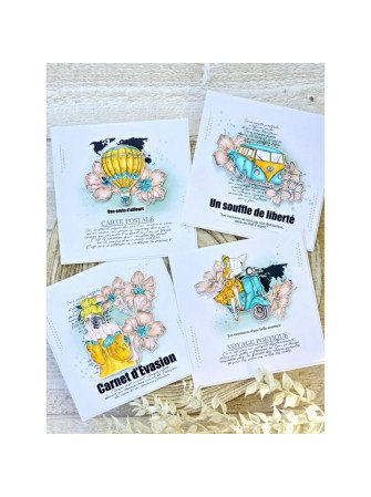 Ecrin de sérénité  - Tampon clear - collection "Carnet d'évasion" - Lorelaï Design