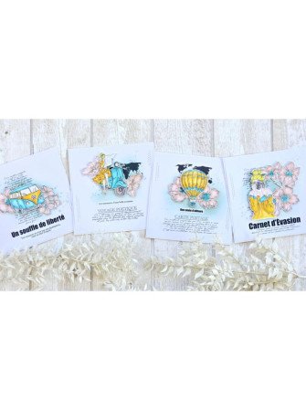 Ecrin de sérénité  - Tampon clear - collection "Carnet d'évasion" - Lorelaï Design