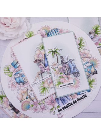 Ecrin de sérénité  - Tampon clear - collection "Carnet d'évasion" - Lorelaï Design
