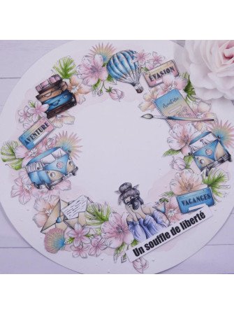 Destination vacances  - Tampon clear - collection "Carnet d'évasion" - Lorelaï Design
