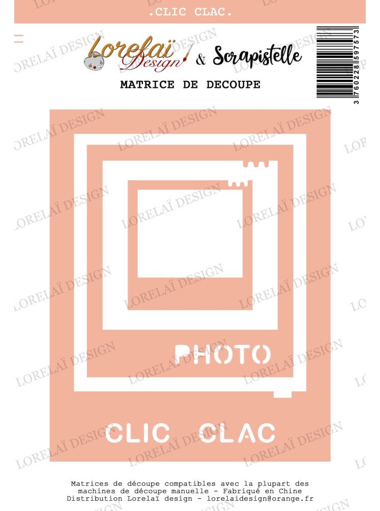 Clic Clac - Dies - Collection "Carnet d'évasion" - Lorelaï Design