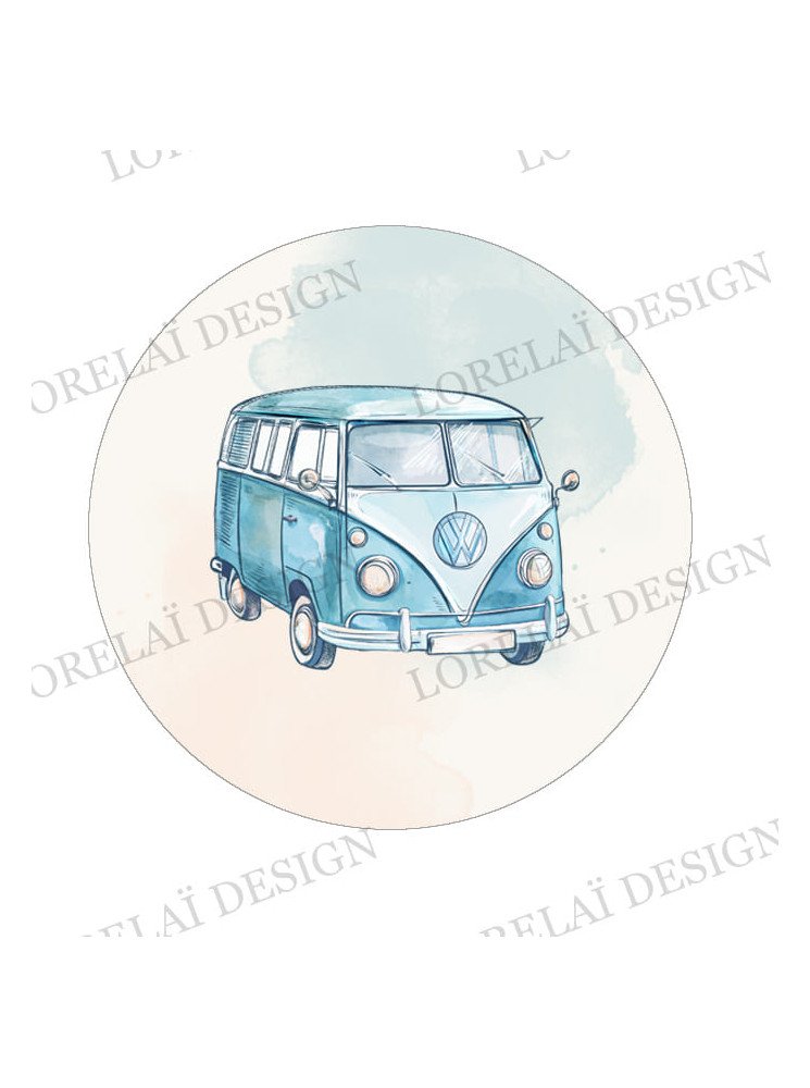 Sur la route - Badge - Collection "Carnet d'évasion" - Lorelaï Design