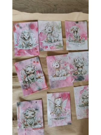 Paper Elements to cut - Fantasy creatures - collection "Fantasy Land" - 13 @rts