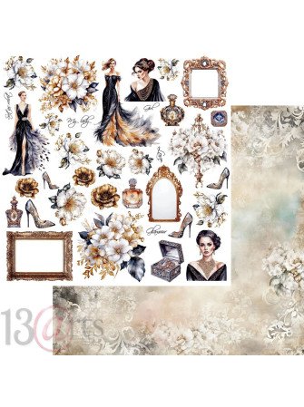 Pack papiers  - Collection "Black Velvet" - 13 @rts