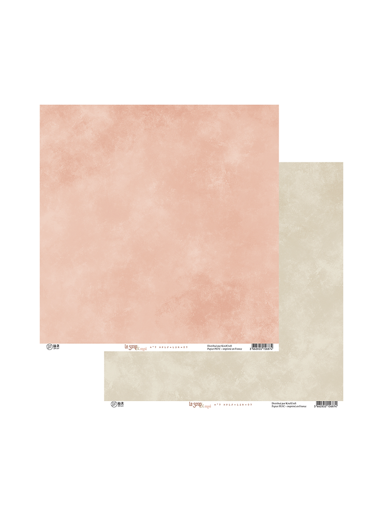 Papier uni - Collection "Le Scrap & Moi" - HA PI Little Fox