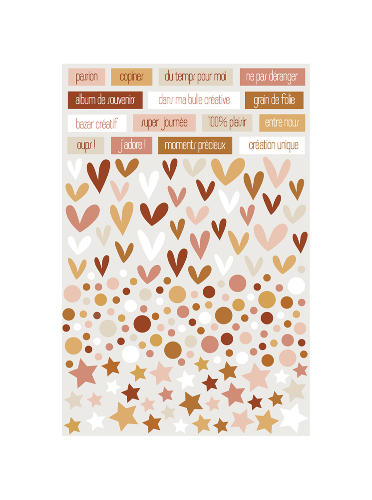 Stickers puffy - Collection "Le Srap & Moi" - Ha Pi Little Fox