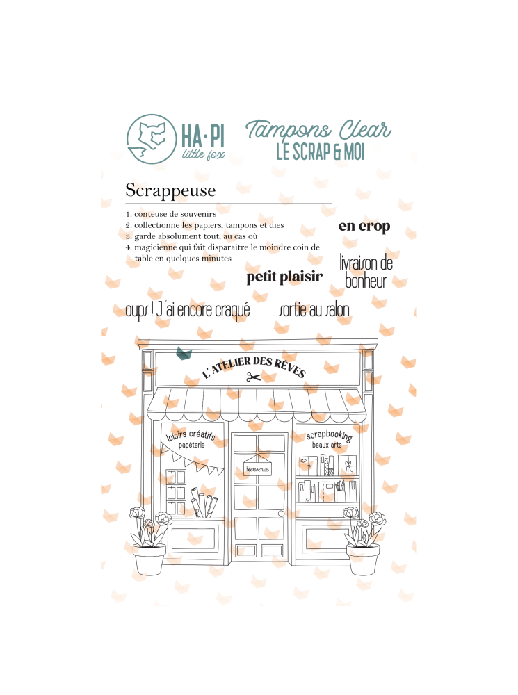Scrappeuse - Collection "Le Scrap & Moi" - Tampon clear - HA PI Little fox
