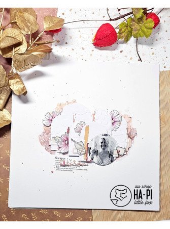 Scrappeuse  - Collection "Le Scrap & Moi" - Tampon clear - HA PI Little fox