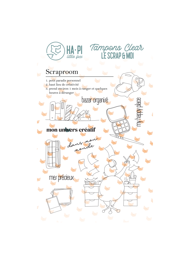 Scraproom - Collection "Le Scrap & Moi" - Tampon clear - HA PI Little fox