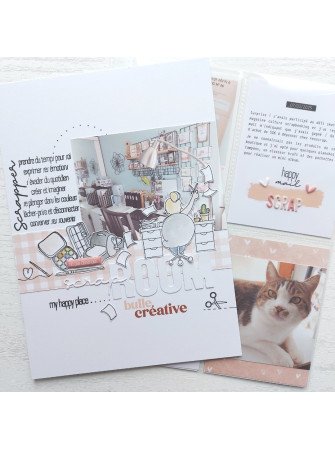 Scraproom  - Collection "Le Scrap & Moi" - Tampon clear - HA PI Little fox