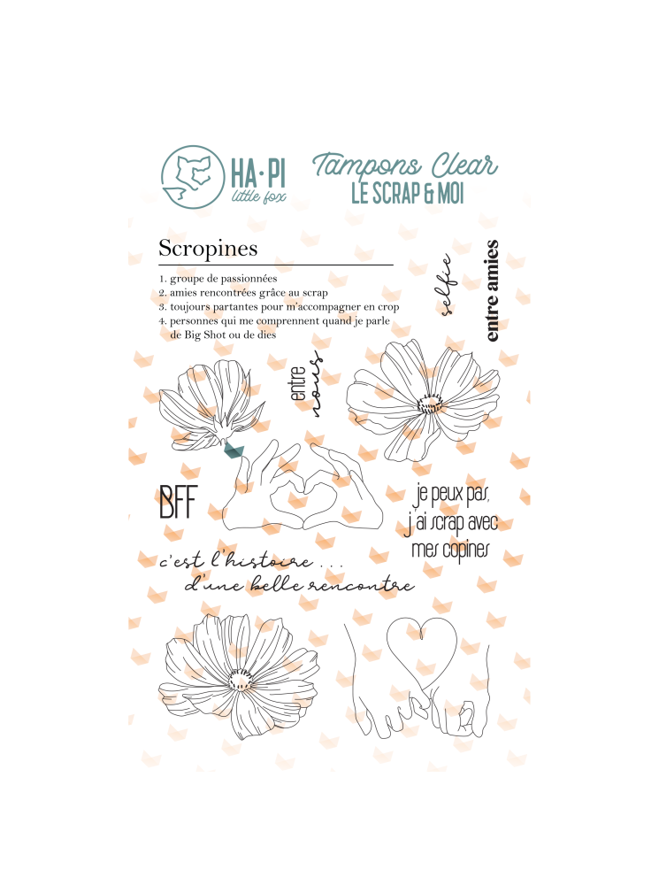 Scropines - Collection "Le Scrap & Moi" - Tampon clear - HA PI Little fox