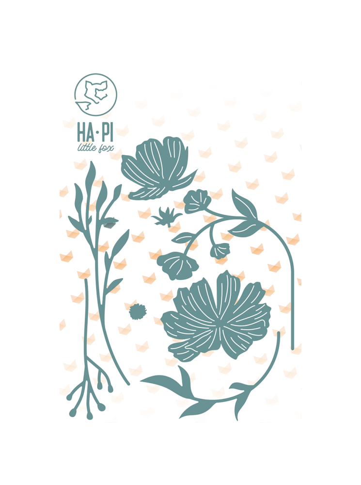 Jolies fleurs - Collection "Le Scrap & Moi" - dies - HA PI Little Fox