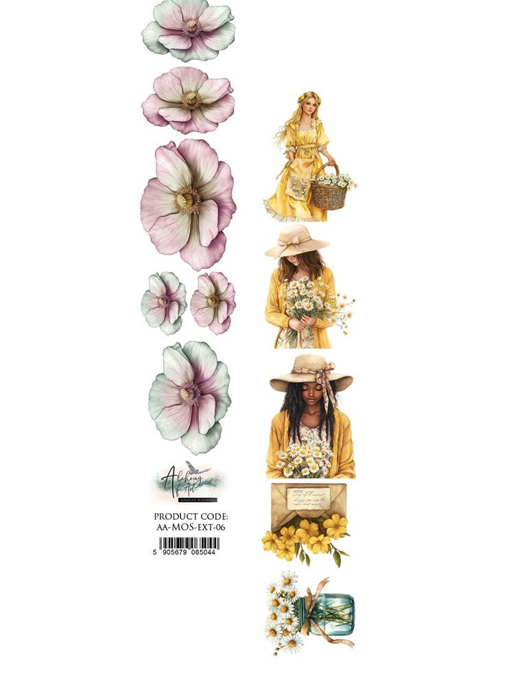 Languette de décors à découper - Collection "Memory of Spring" - Alchemy of Art