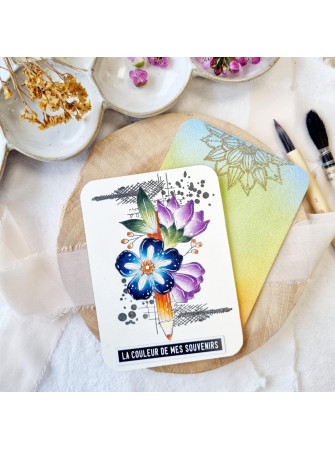 Tampon clear - Color Splash - Collection "Vibrations" - Chou & Flowers