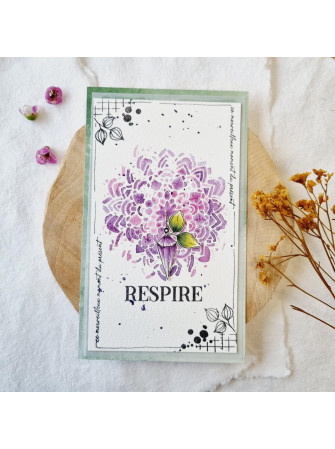 Pochoir - Fleur mandala 2 - Collection "Vibrations" - Chou & Flowers