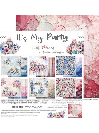 Pack papiers - Collection "It's My Party" - Craft O'Clock