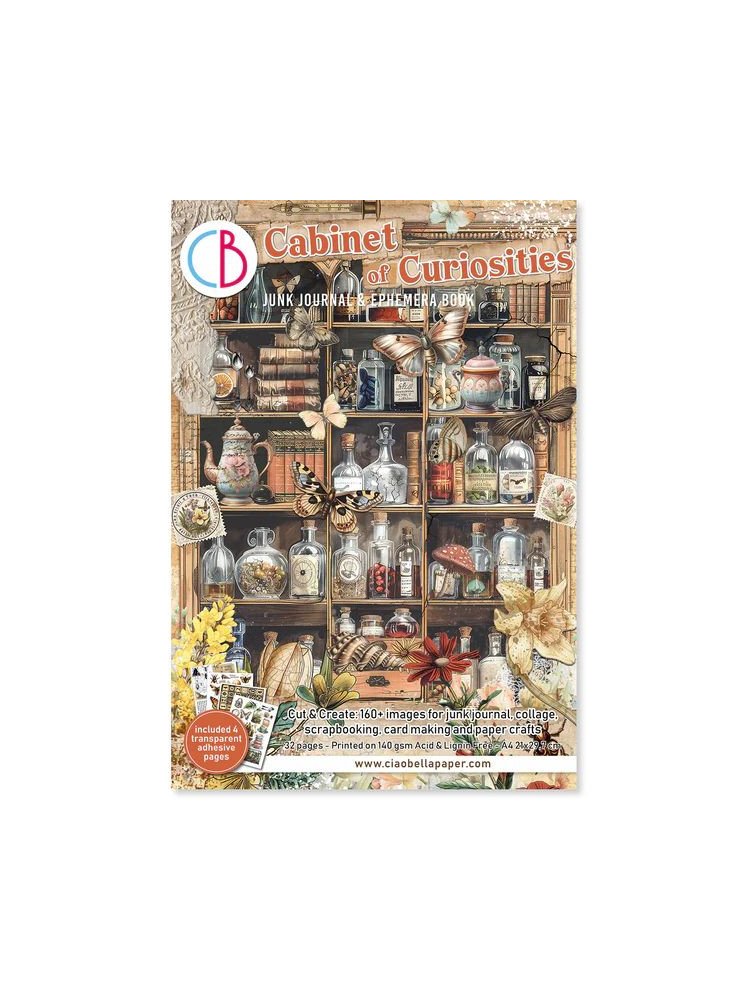 Junk Journal & Ephemera Book - Cabinet of Curiosities - Ciao Bella