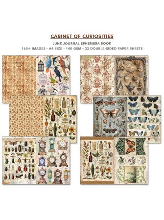 Junk Journal & Ephemera Book - Cabinet of Curiosities - Ciao Bella