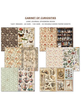 Junk Journal & Ephemera Book - Cabinet of Curiosities - Ciao Bella