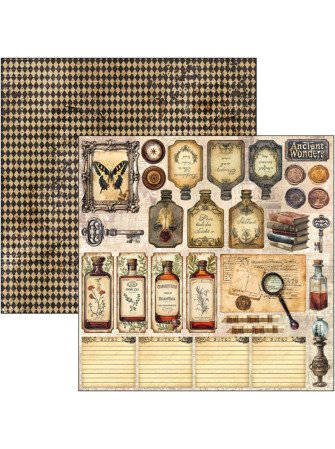 Pack papiers 20 x 20 cm - Collection "Cabinet of Curiosities"- Ciao Bella