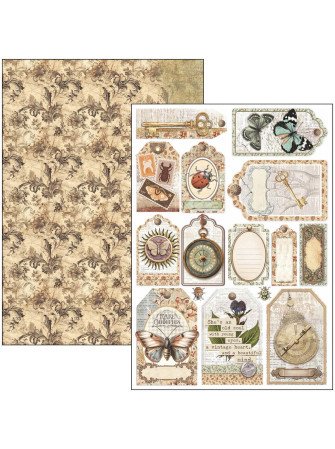 Pack papiers A4 - Collection "Cabinet of Curiosities" - Ciao Bella