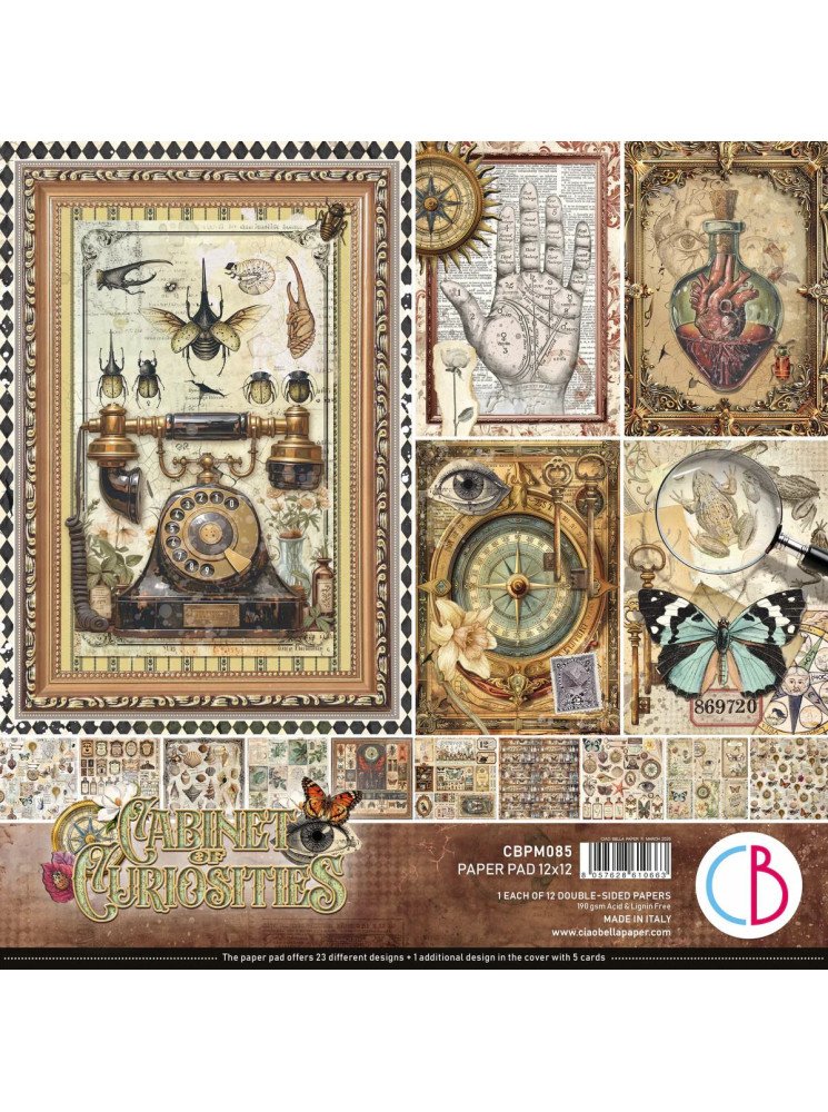 Pack papiers - Collection "Cabinet of Curiosities" - Ciao Bella