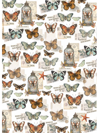 Papier Vellum imprimé A4 - Collection "Cabinet of Curiosities" - Ciao Bella