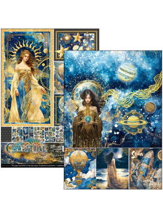 Pack papiers A4 - Collection "Celestial"- Ciao Bella