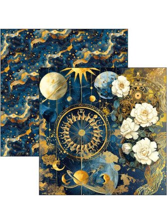Pack papiers 20 x 20 cm - Collection "Celestial" - Ciao Bella