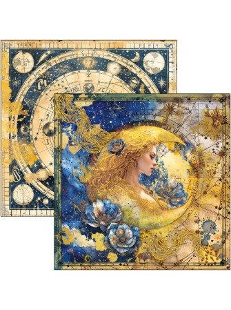 Pack papiers 20 x 20 cm - Collection "Celestial" - Ciao Bella