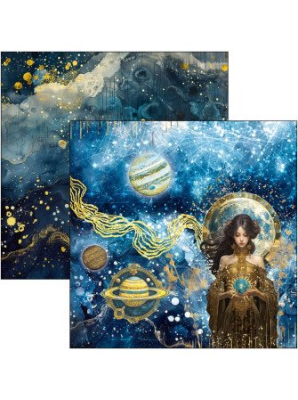 Pack papiers 20 x 20 cm - Collection "Celestial" - Ciao Bella