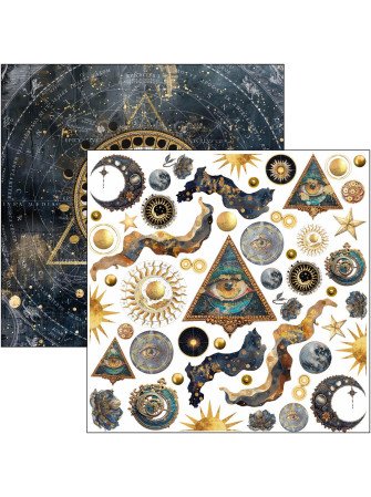 Pack papiers 15 x 15 cm - Collection "Celestial" - Ciao Bella